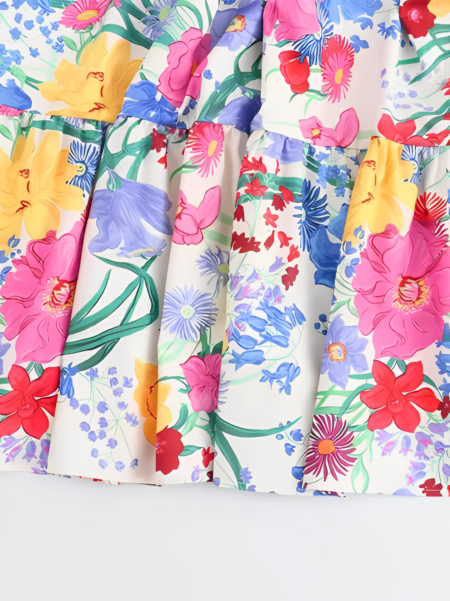 Vestido Feminino Longo Estampado Floral com Alças Finas e Decote Coração – Penélope