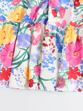 Vestido Feminino Longo Estampado Floral com Alças Finas e Decote Coração – Penélope