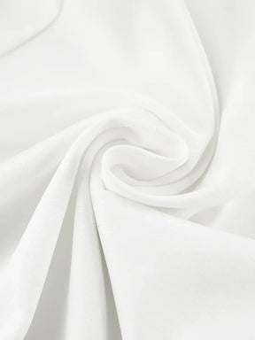 Calça Feminina Pantalona Branca Cintura Alta com Fecho e Zíper – Carolina