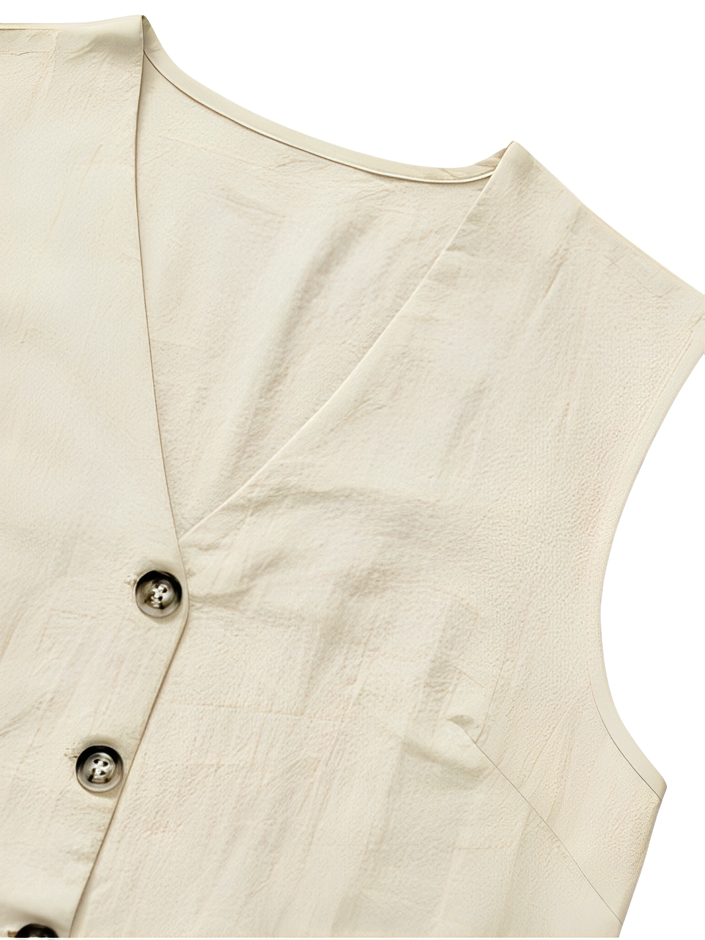 Conjunto Feminino de Linho com Colete de Amarração nas Costas e Bermuda de Cós Elástico – Mariana