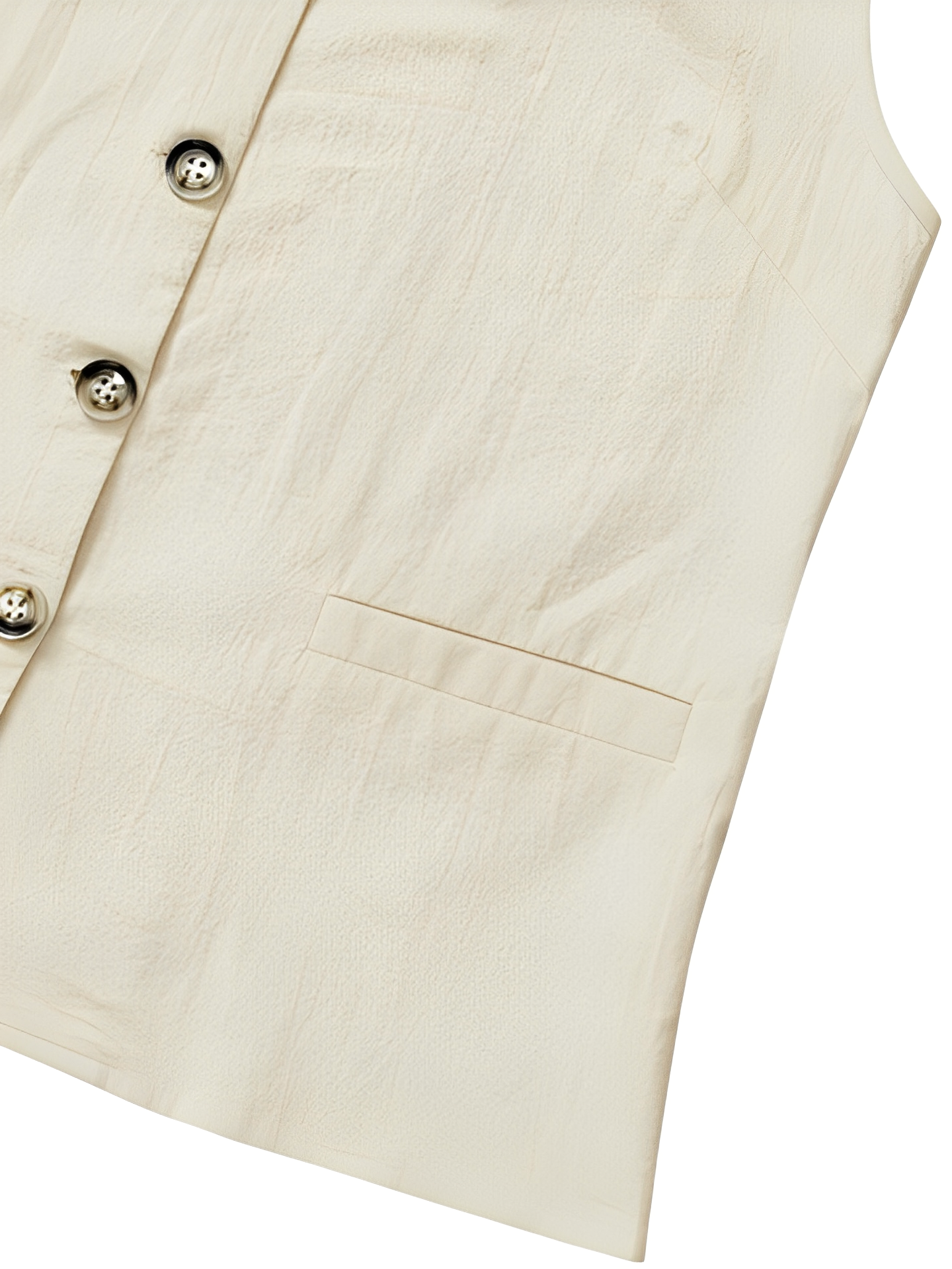 Conjunto Feminino de Linho com Colete de Amarração nas Costas e Bermuda de Cós Elástico – Mariana