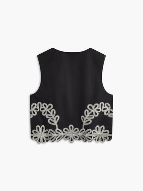 Conjunto Bordado sem Mangas – Bruna