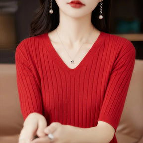 Blusa Feminina Decote Em V – Natália